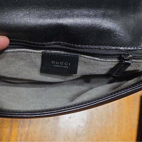 Gucci Vintage Tom Ford Black Crossbody Bag and Matching Wallet w/Silver Accents - Picture 9 of 16